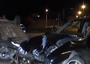 Em fuga da Força Tática, trio causa acidente envolvendo pai de família