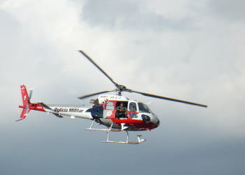 Assalto na Carlos Botelho mobiliza helicóptero da PM