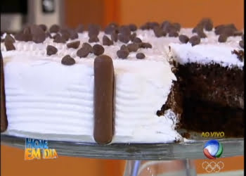 Receita de Bolo cremoso de chocolate