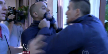 Cinegrafistas do “Mais Você” simulam briga ao vivo para promover reportagem