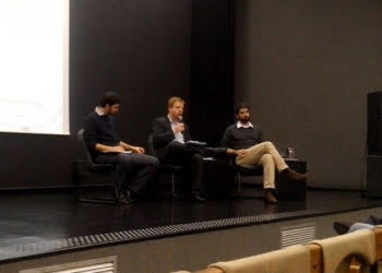 Luiz Fernando, coordenador tÃ©cnico do projeto ao lado de Renato Morgado e do assessor do programa Cidades SustentÃ¡veis, AmÃ©rico Sampaio.