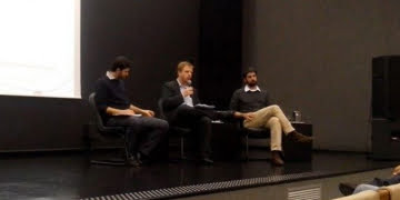 Luiz Fernando, coordenador técnico do projeto ao lado de Renato Morgado e do assessor do programa Cidades Sustentáveis, Américo Sampaio.