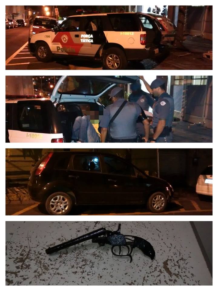 Força Tática prende foragido com carro roubado