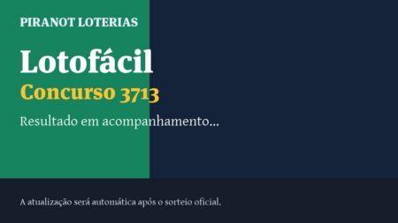 Resultado da Lotofácil 3713: veja dezenas sorteadas, rateio e prêmio