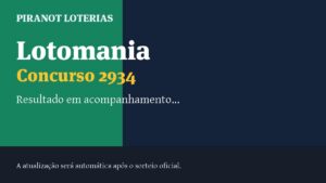 Resultado da Lotomania 2934: veja dezenas sorteadas, rateio e prêmio