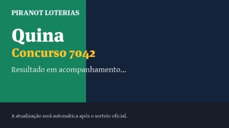 Resultado da Quina 7042: veja dezenas sorteadas, rateio e prêmio