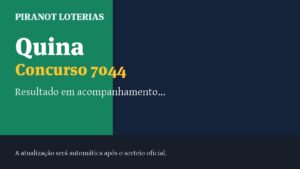 Resultado da Quina 7044: veja dezenas sorteadas, rateio e prêmio
