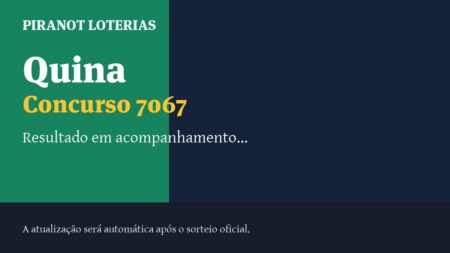 Resultado da Quina 7067: veja dezenas sorteadas, rateio e prêmio