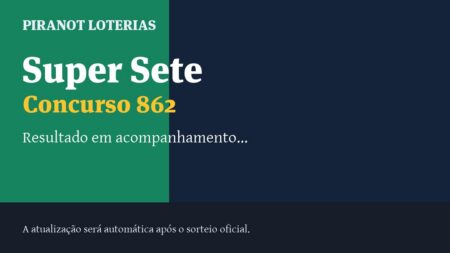 Resultado da Super Sete 862: veja dezenas sorteadas, rateio e prêmio