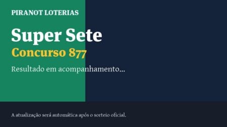 Resultado da Super Sete 877: veja dezenas sorteadas, rateio e prêmio