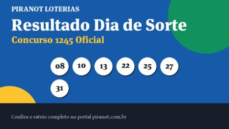 Resultado da Dia de Sorte 1245 (14/07/2026): confira as dezenas sorteadas