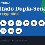 Dupla-Sena 2959 acumula; prêmio sobe para R$ 1.300.000,00 no próximo sorteio