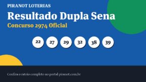 Dupla Sena acumula e prêmio salta para R$ 5,5 milhões no concurso 2974