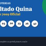 Resultado da Quina 7009: veja dezenas sorteadas, rateio e prêmio