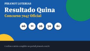 Quina 7047 acumula; próximo prêmio chega a R$ 11.500.000,00